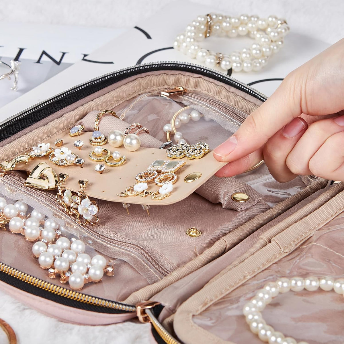 NISHEL Travel Jewelry Case