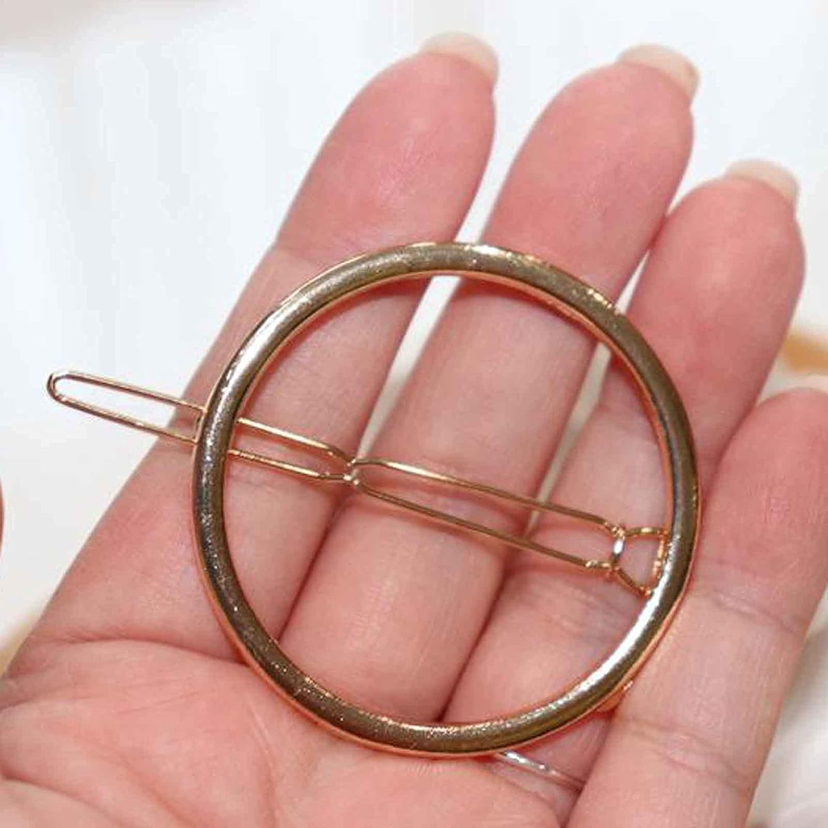 Gold Circle Hair Clip