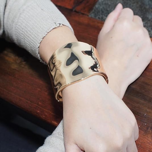 Chunky Gold Cuff Bracelet