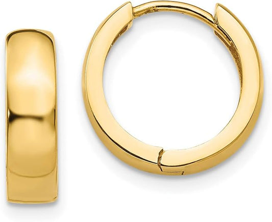 14K Yellow Gold Hoop Earrings