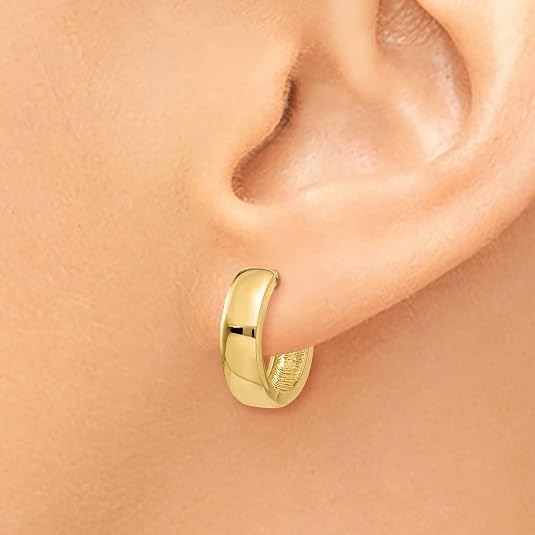 14K Yellow Gold Hoop Earrings