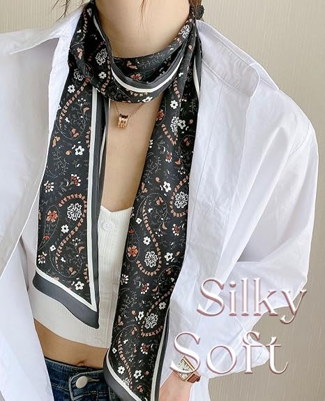 Clysoru Satin Printed Scarf