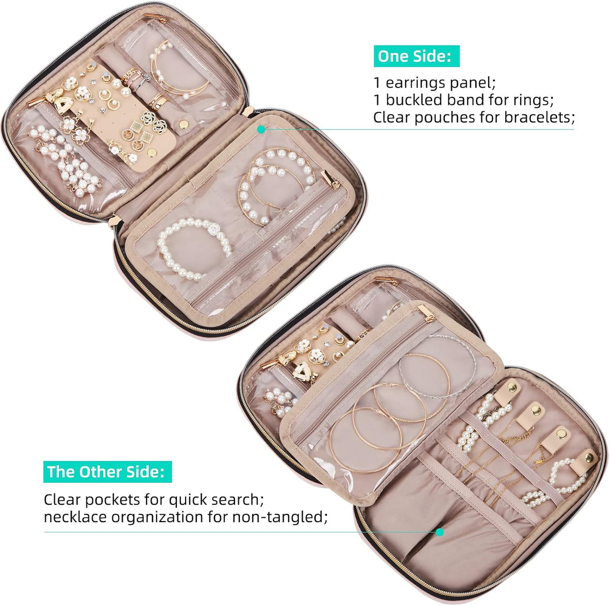 NISHEL Travel Jewelry Case