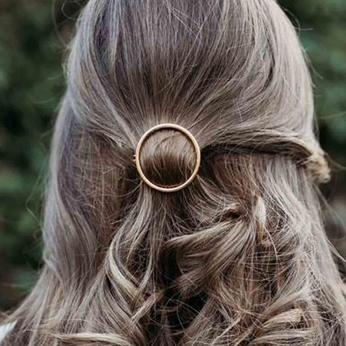 Gold Circle Hair Clip