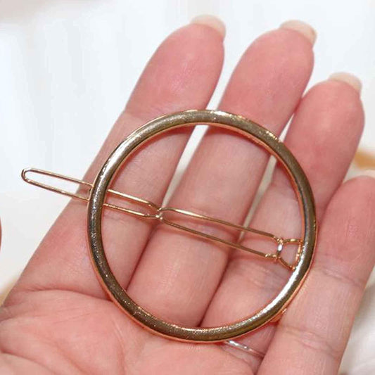Gold Circle Hair Clip