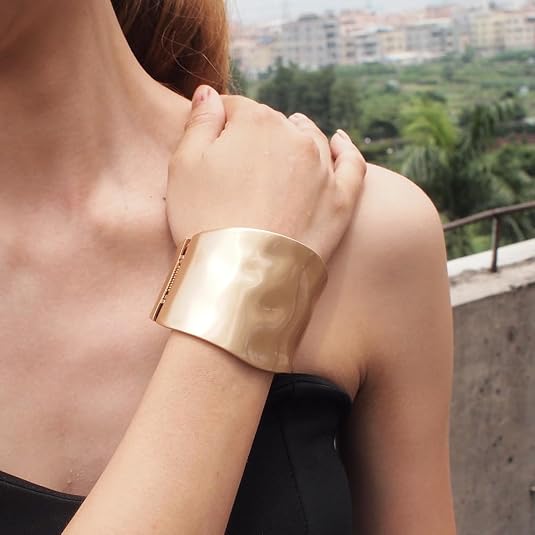 Chunky Gold Cuff Bracelet